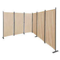 PARAVENT 6-tlg. 340x165 cm Beige - Beige, Metall (340/165cm) - QUICK STAR