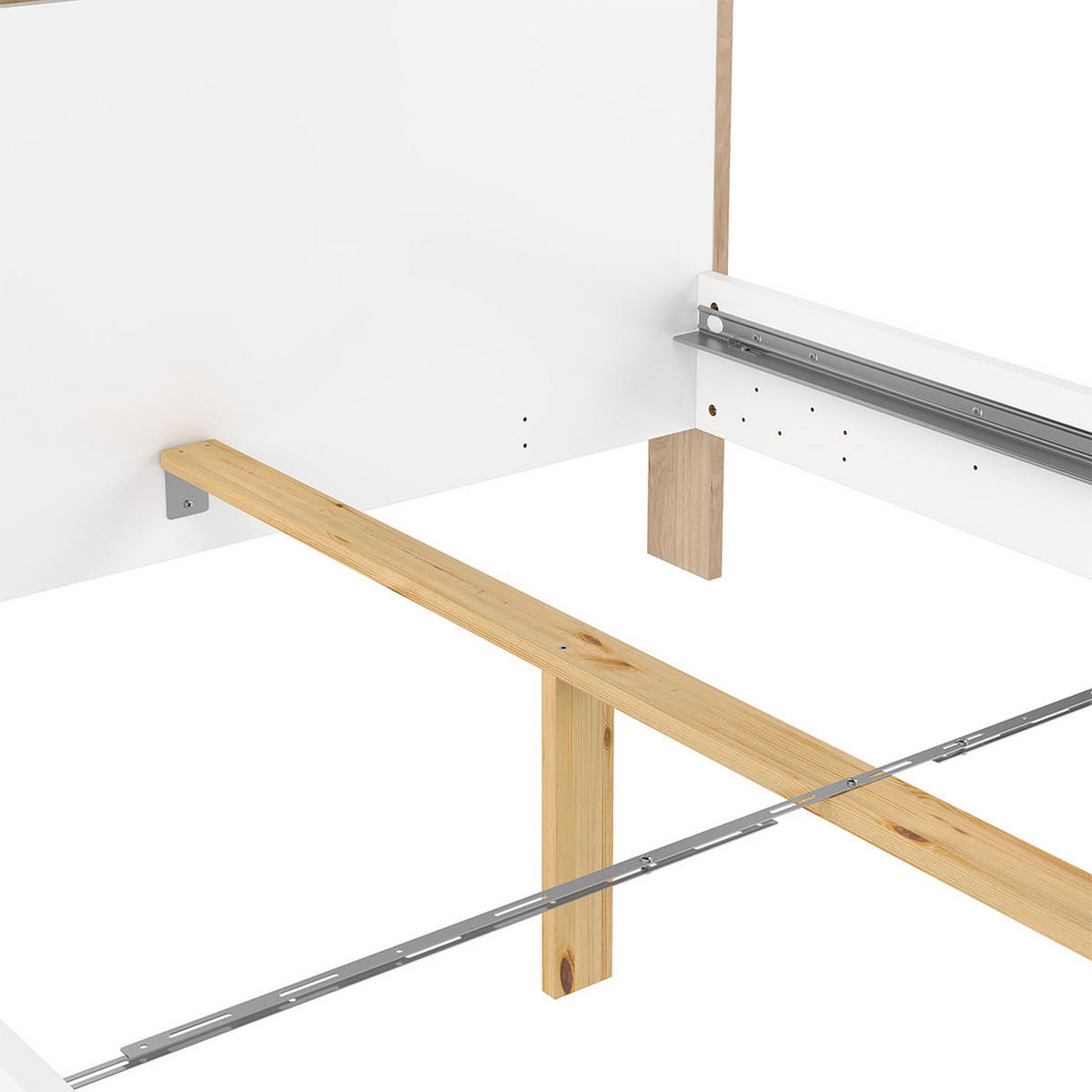 BETT, Next, Weiß, Holzwerkstoff, 151 x 225 x 93 cm - Weiß, Holzwerkstoff (140/200cm) - ebuy24