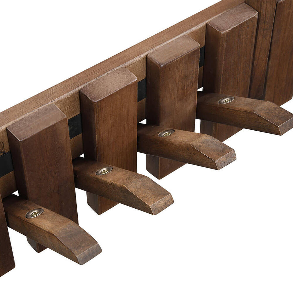 GARDEROBENLEISTE PORTE Nussbraun - 80 x 15 cm - Dunkelbraun, Holz (80/15/3.5cm) - Home Deluxe