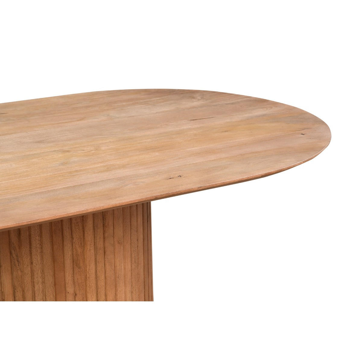 ESSTISCH oval aus Mangoholz 200cm, natur - Braun, Holz (200/100/77cm) - Giga Meubel