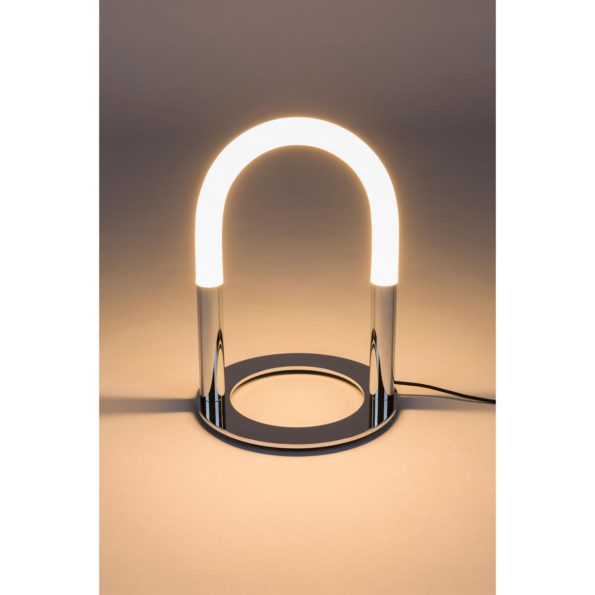 TISCHLAMPE Arch Chrom - Silberfarben, Metall (25/25/36.4cm) - Zuiver