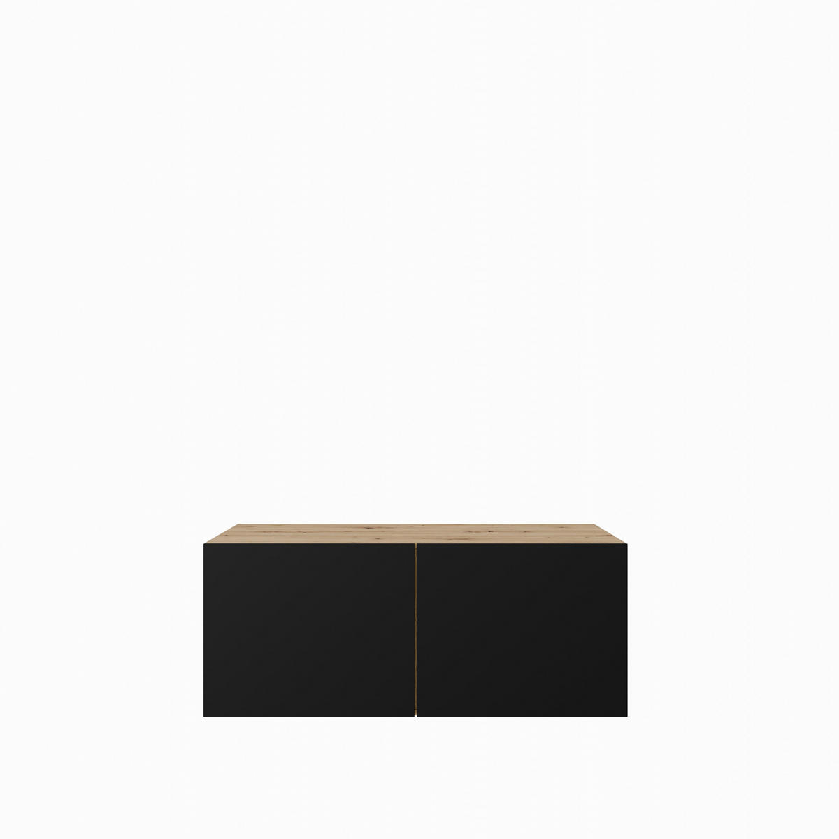 TV-SCHRANK Leo 100 cm, zweitürig, artisan, schwarz - Schwarz/Eiche Artisan, Kunststoff (100/40/41cm) - Margaret Hadas24