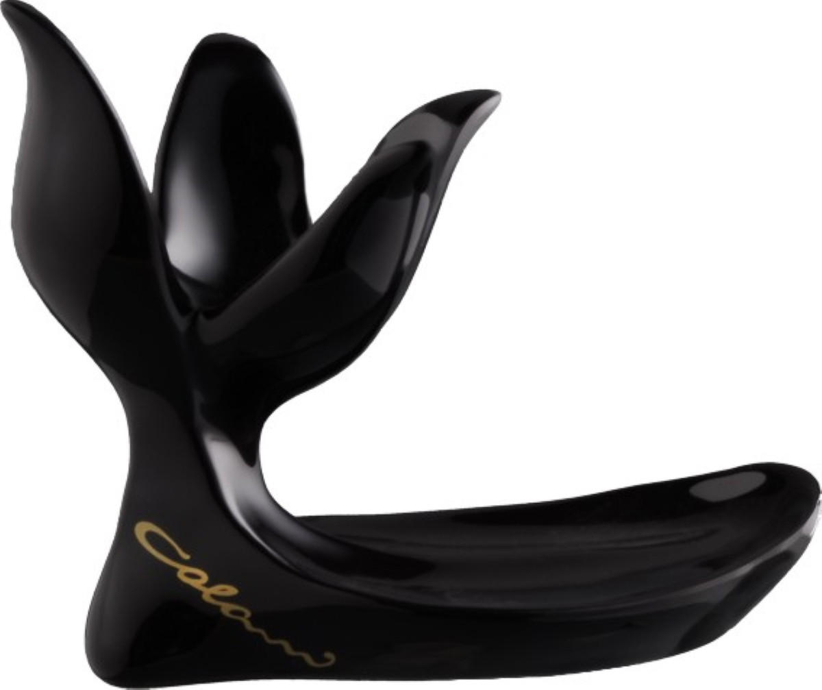 EIERBECHER Set 2 tlg. schwarz - Multicolor/Schwarz, Keramik (7/9/12cm) - Luigi Colani Porzellan