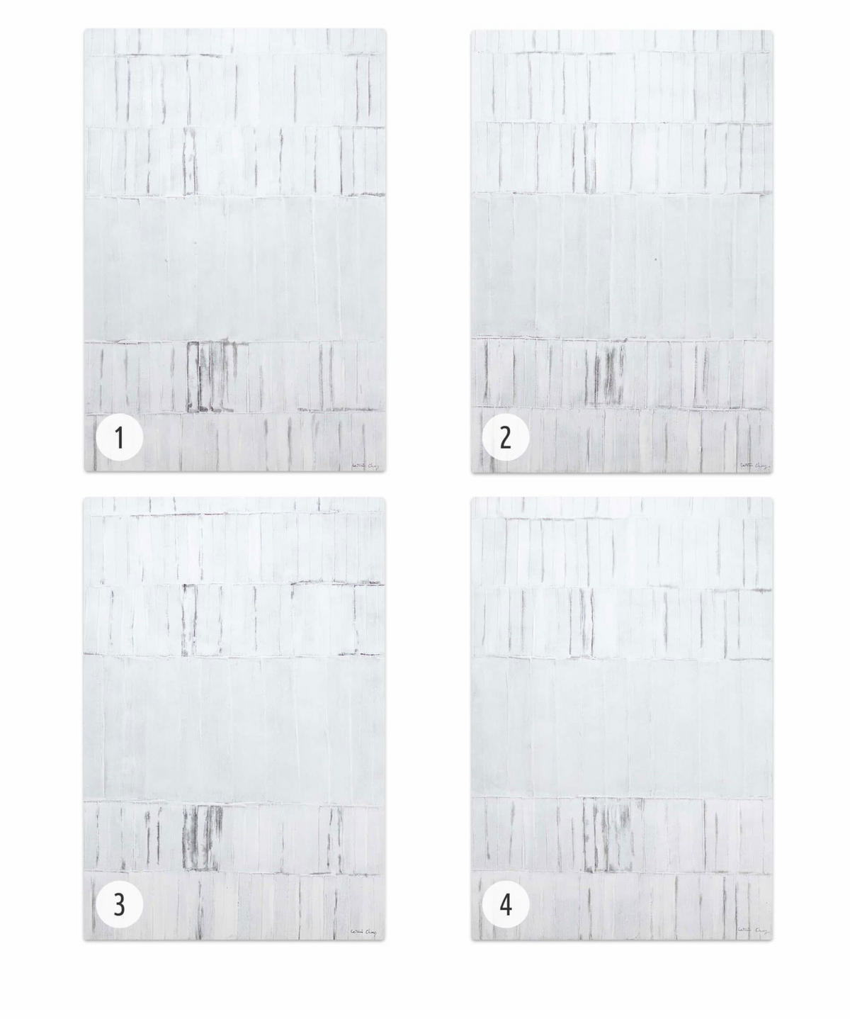 ACRYLBILD HANDGEMALT 80/120 cm - Weiß, Holz/Textil (80/120cm) - KUNSTLOFT