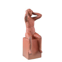 SKULPTUR Amii Braun 10/11/28.5cm - Braun, Keramik (11/28.5/10cm) - PTMD Collection