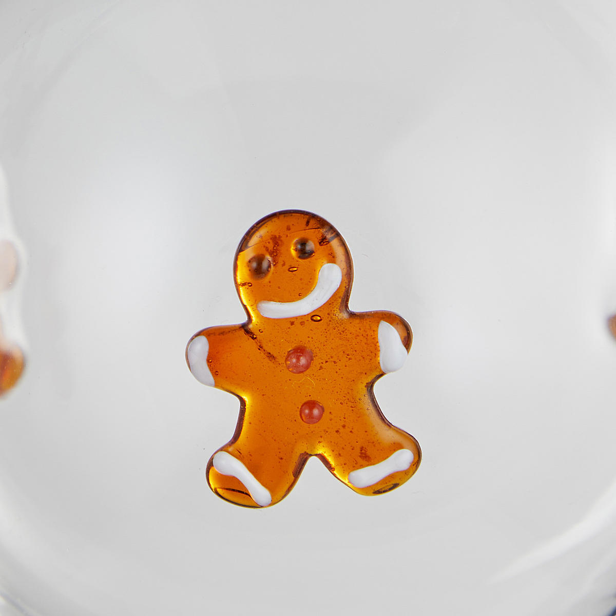 WEIHNACHTSBAUMKUGEL Hang On Lebkuchenmann Patches - Transparent, Glas (8/8/8cm) - Butlers