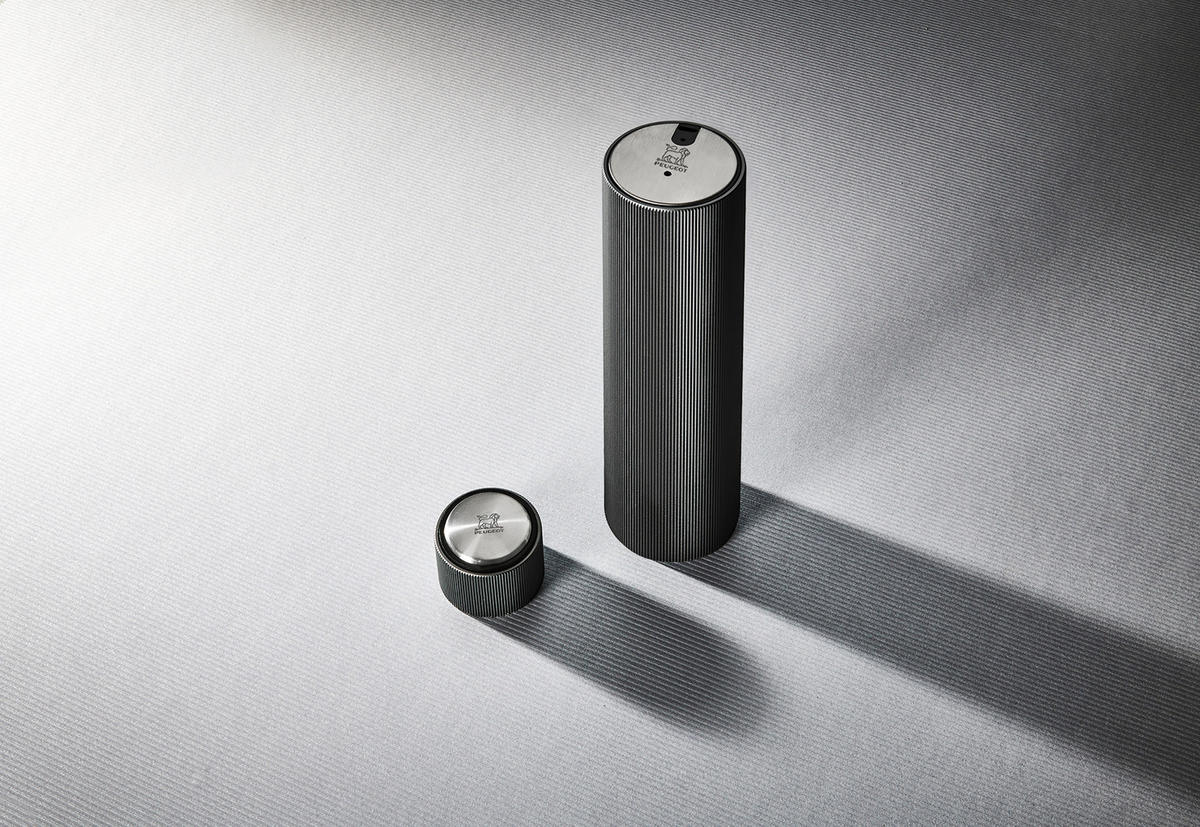 KORKENZIEHER Elektrisch Line Reverse 21cm Carbon - Grau, Metall (5.5cm) - PEUGEOT