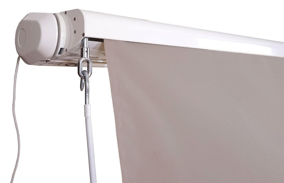 KASSETTEN-MARKISE VOLANT AUSFAHRBAR Beige - Beige, Textil (400/15/300cm) - MCW