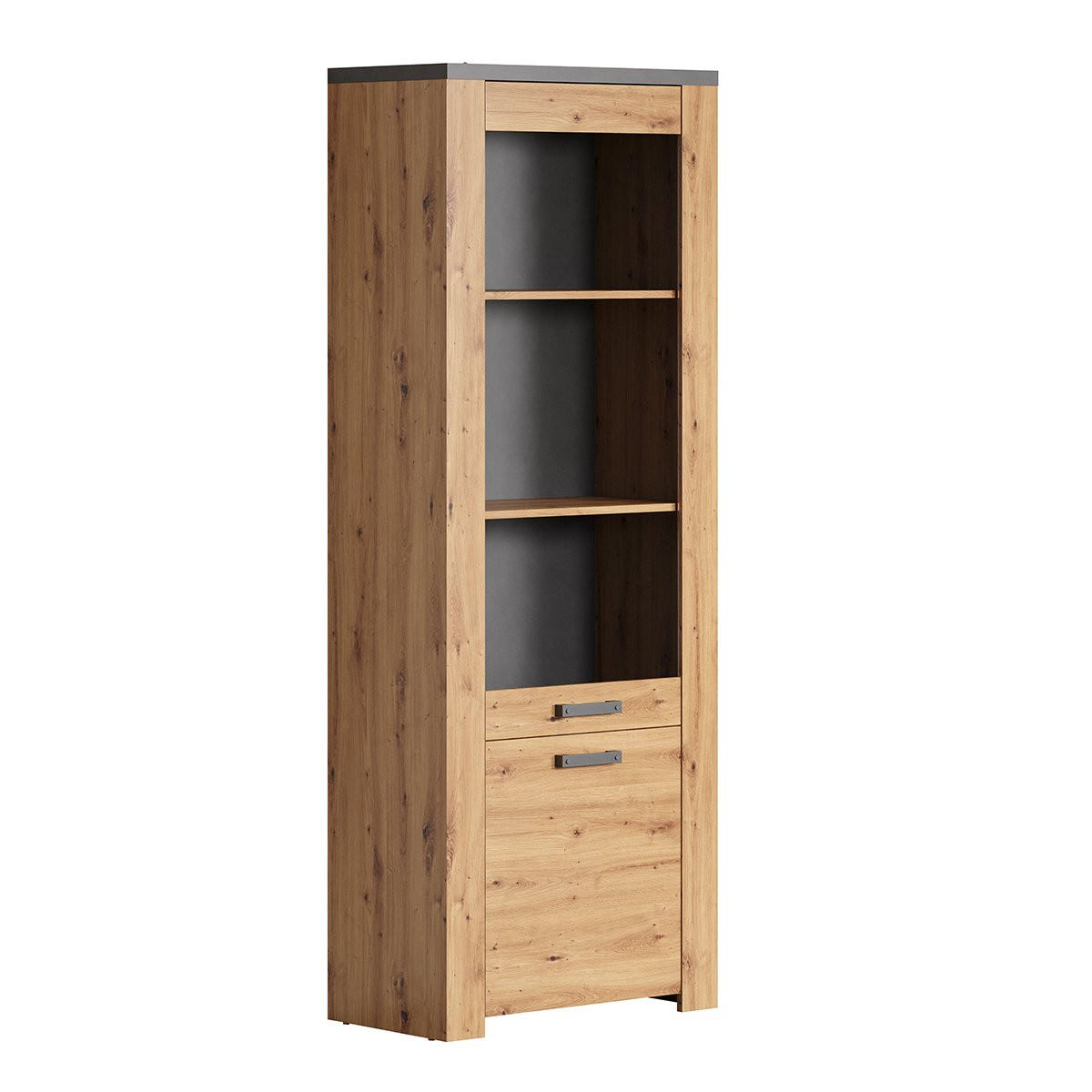 VITRINE Follow Eiche Dekor - Eichefarben, Holzwerkstoff (73/73/199cm) - Trendteam