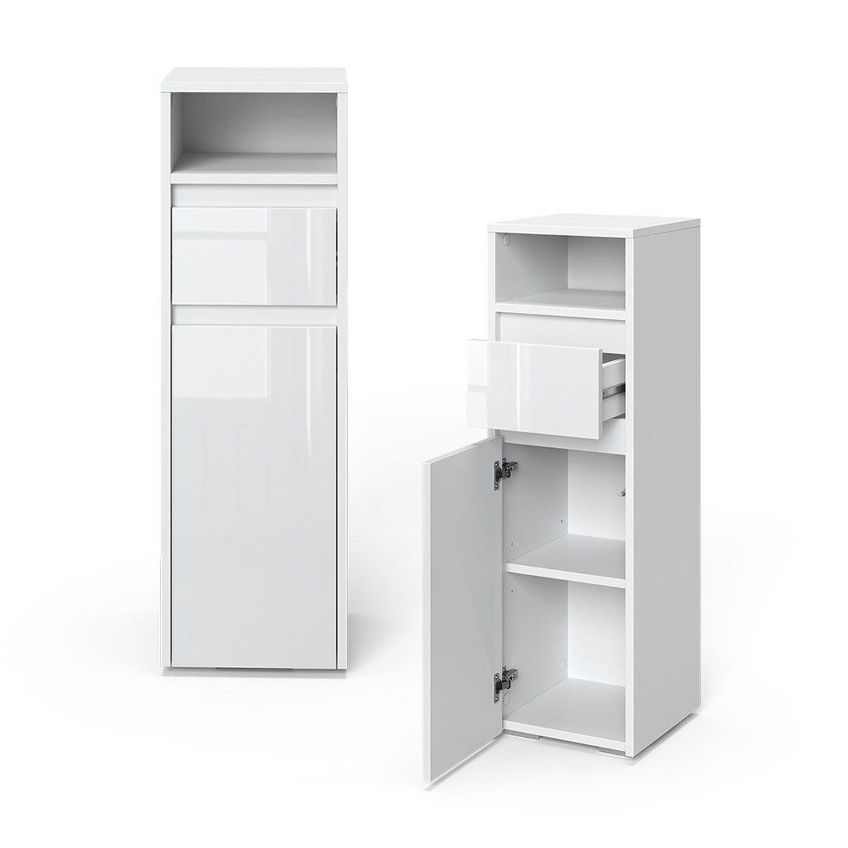 MIDISCHRANK Majest Weiß 30.2 x 96.3 cm - Weiß, Holzwerkstoff (30.2/96.3/30cm) - Vicco