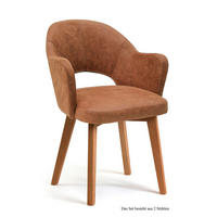 ARMLEHNSTUHL (2er-Set) Darsie 59x87x61 Eiche geölt/Cognac - Cognac/Eichefarben, Kunststoff (61/87/59cm) - 58aufmkessel