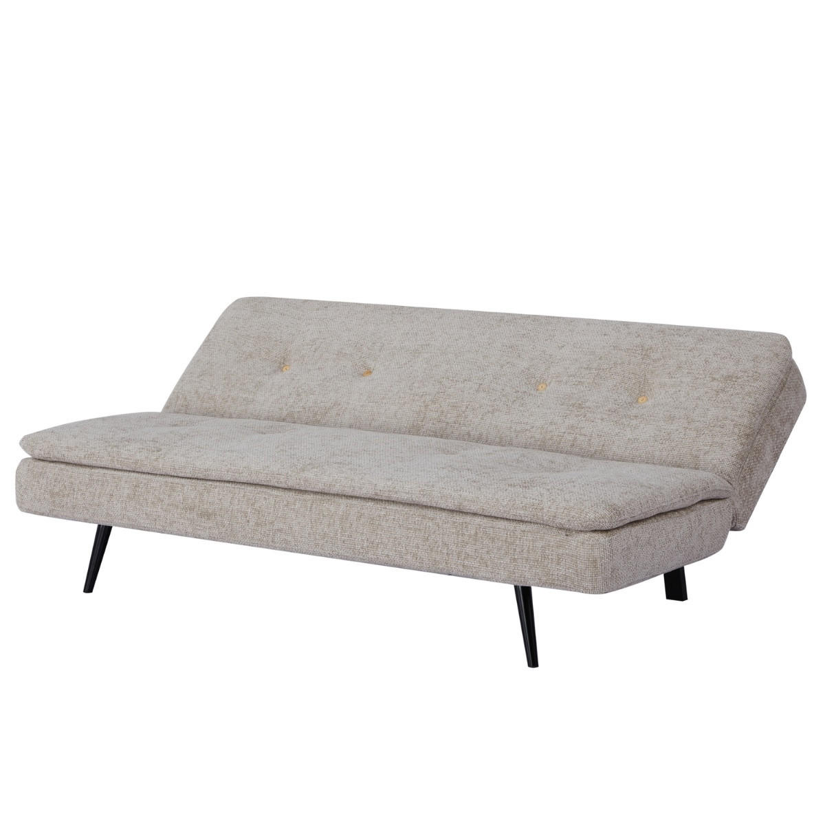 SCHLAFSOFA 3-Sitzer aus Stoff, Beige - Beige, Textil (87/80/179cm) - Giga Meubel