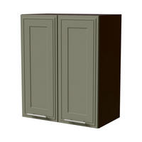 HÄNGESCHRANK Salo W3/60 Lava / Reed Green Matt 60 / 32,5 / 72cm - Dunkelgrau/Grün, Holz/Holzwerkstoff (60/72/32.5cm) - Feldmann-Wohnen