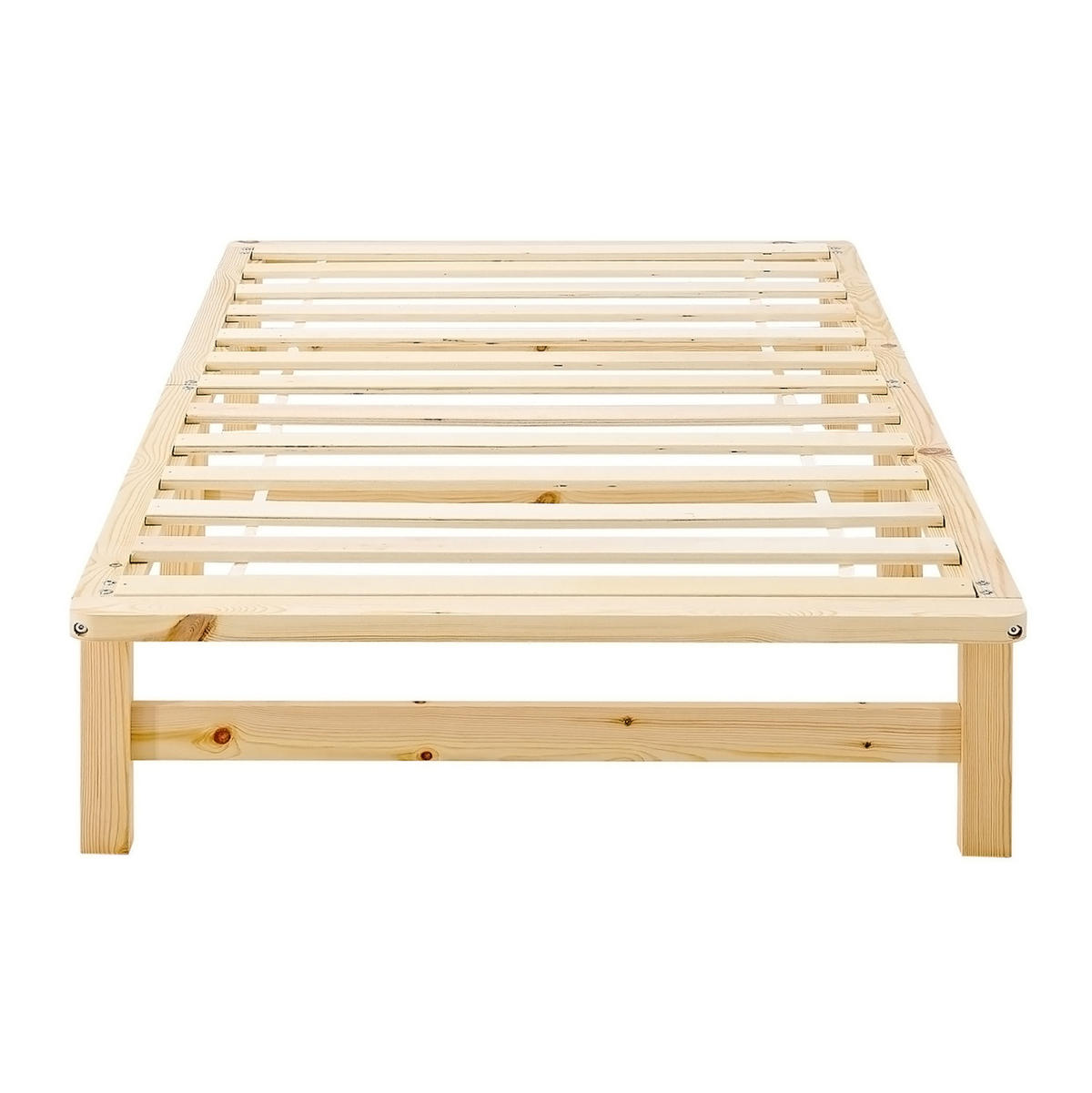 HOLZBETT 100/200 cm natur - Braun, Holz (100/200cm) - Homestyle4u