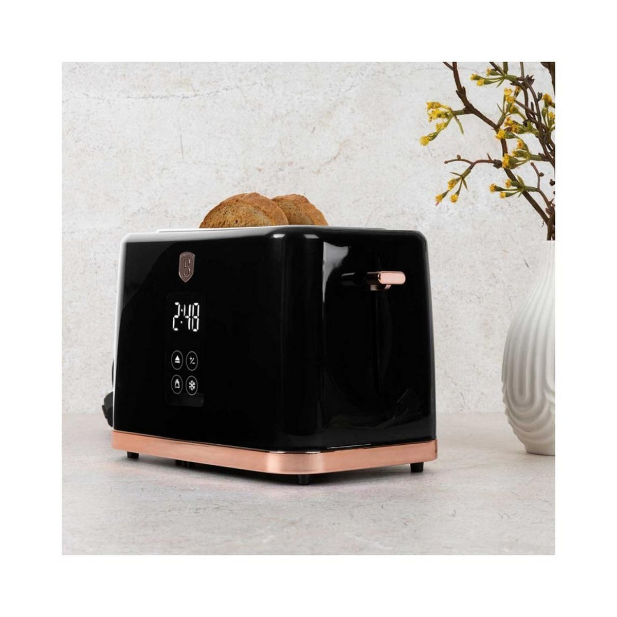 TOASTER Schwarz 35/15/25 cm BH9540 - Schwarz, Kunststoff (15/25/35cm) - Berlinger Haus