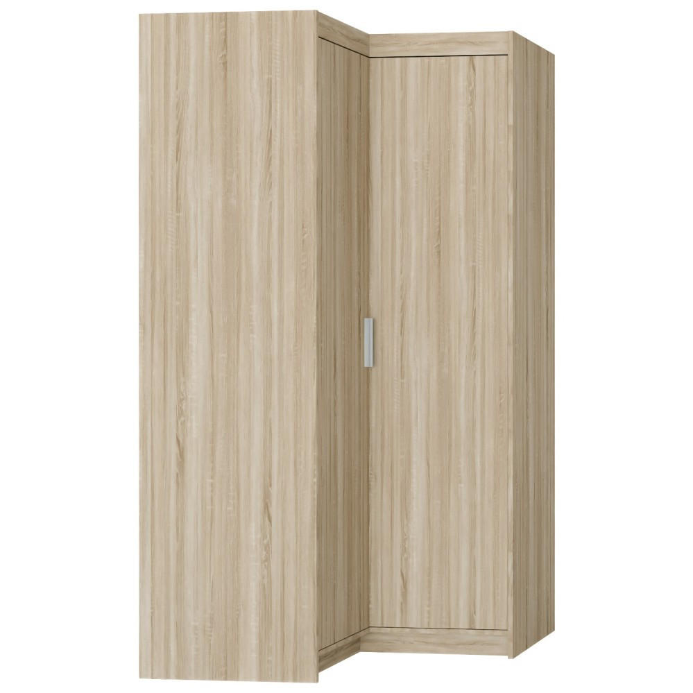 ECKSCHRANK Elena mit 2 Türen, 95x95 cm, Sonoma Eiche - Sonoma Eiche, Holzwerkstoff (95/190.5/95cm) - Beautysofa