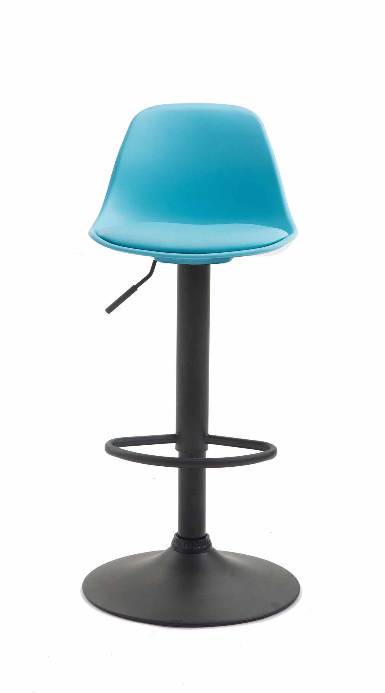 BARHOCKER Kunststoff blau - Blau/Schwarz, Kunststoff/Metall (39/82/43cm) - CLP