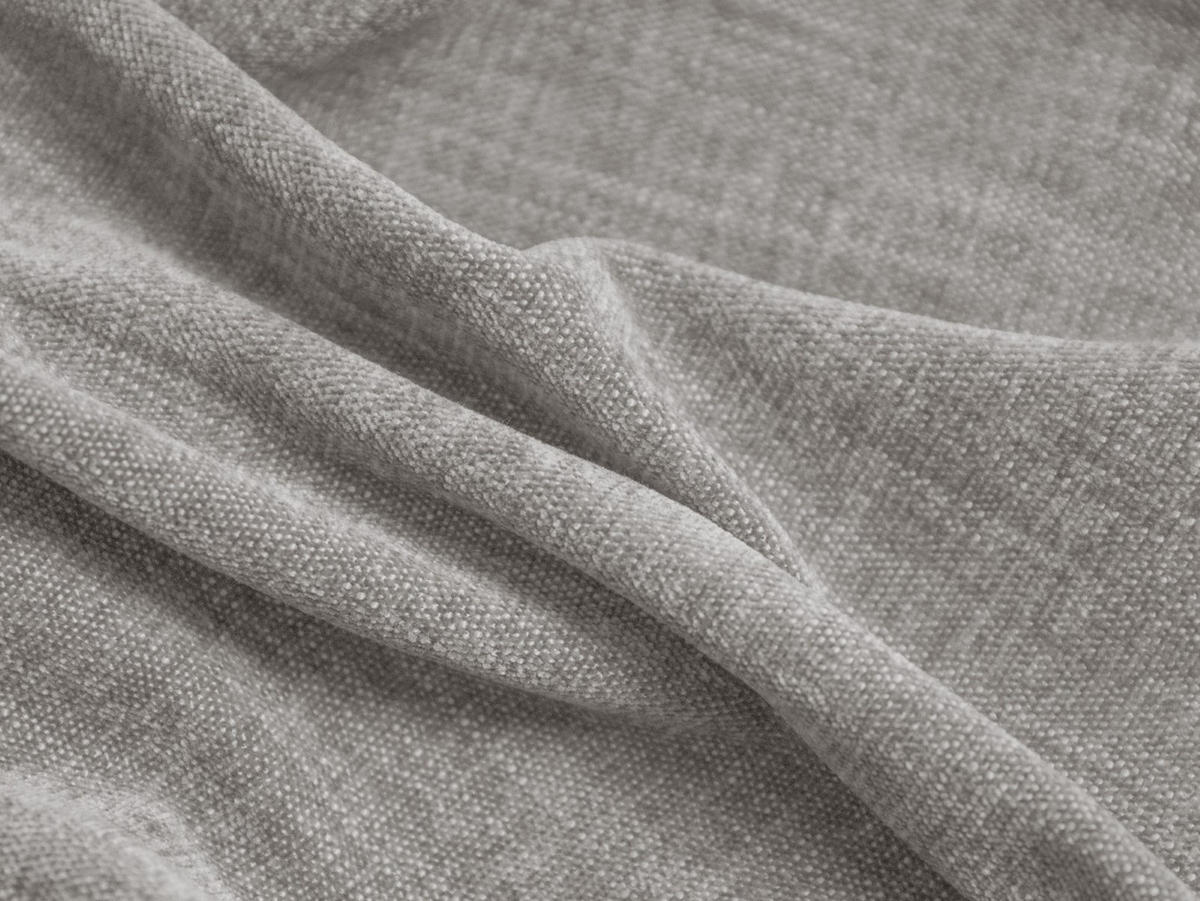 ECKSOFA modular rechts Martina aus strukturiertem Stoff hellgrau 2 Sitzplätze - Hellgrau, Textil (176/283cm) - Micadoni