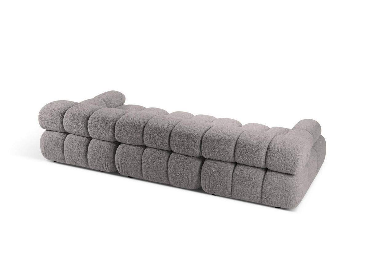 SOFA modular Bellis aus Boucle hellgrau 3 Sitzplätze - Hellgrau, Textil (94/70/282cm) - Micadoni