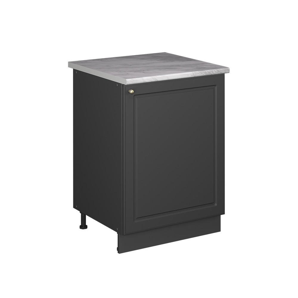 Vicco SPODNÍ SKŘÍŇKA KUCHYŇSKÉ LINKY Fame-Line, Anthrazit-Gold Landhaus/Antracit, 60 cm 1 dvířka s pracovní deskou