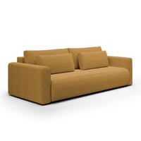 SOFA Evy 3 Sitzplätze Gelb - Gelb, Holz (238/82/105cm) - Petits-meubles