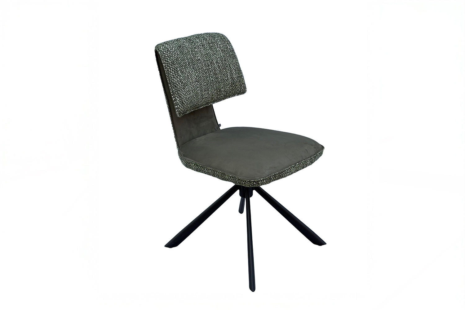 ESSZIMMERSTUHL LYSSIA Grün Webstoff Drehbar (360°) (1er-Set) - Grün, Kunststoff/Textil (49/86/65cm) - KAWOLA