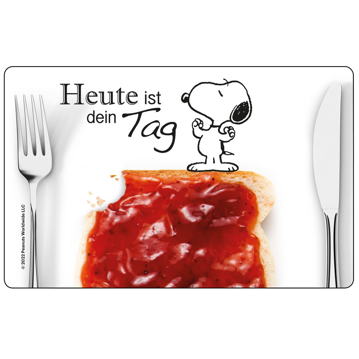 BROTDOSE The Peanuts Snoopy Heute ist dein Tag Schwarz 17,5 x 12,8 x 6,9 cm - Schwarz, Kunststoff (17.5/6.9/12.8cm) - United Labels