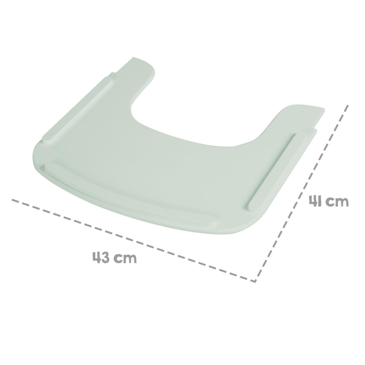 JÍDELNÍ DESKA NA VYSOKOU ŽIDLI Sit Up Flex mintově zelená - zelená barva, dřevo (43/2/41cm) - Roba