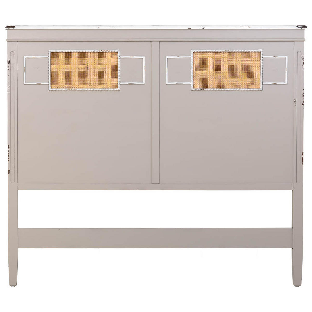 BETTKOPFTEIL 150x6x130 cm - Grau, Holz (150/6cm) - Wanderlust