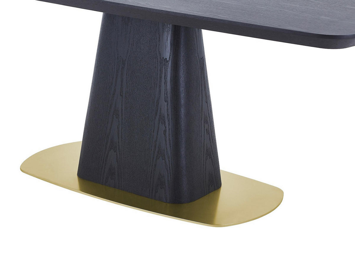 TISCH ohne Ausziehfunktion - 8 -Sitzer - MDF - schwarz - DYLORA - Schwarz, Holz (100/200/75.5cm) - Vente-Unique