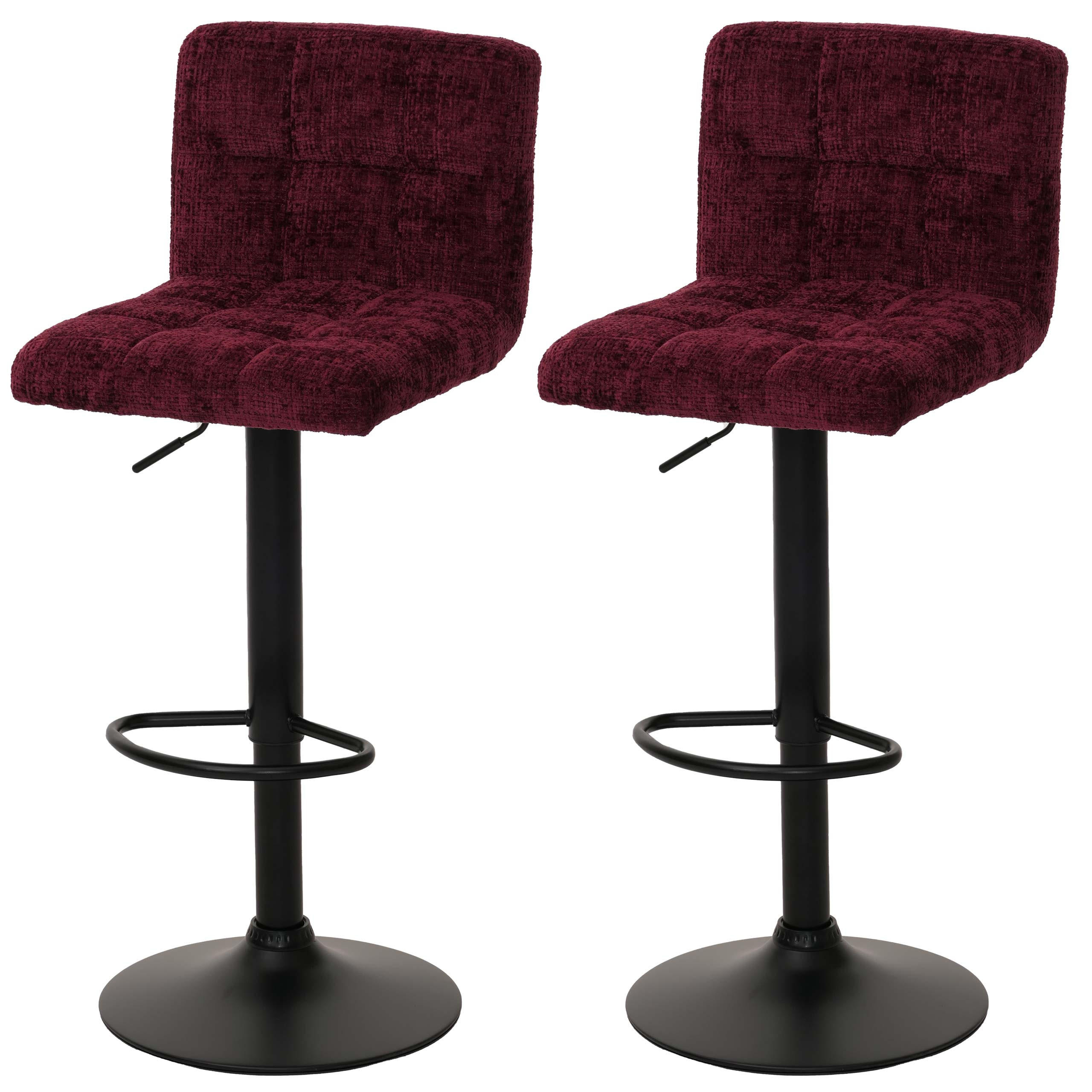 BARHOCKER Bordeaux 2er-Set - Bordeaux, Textil (38/107/41cm) - MCW