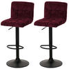 BARHOCKER Bordeaux 2er-Set - Bordeaux, Textil (38/107/41cm) - MCW