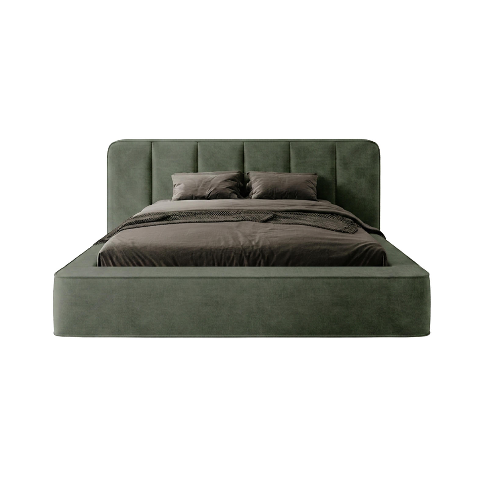 POLSTERBETT BEJO 180x200 cm, Grün - Grün, Textil (200/180cm) - Fedve