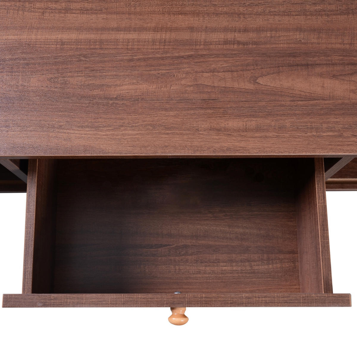 COUCHTISCH 110/55/38.5 cm natur aus MDF mit Rattandetails - Naturfarben, Holzwerkstoff (110/55/38.5cm) - OKMYHOME