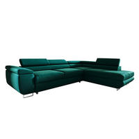 ECKSOFA Lyam 4 Sitzplätze Tannengrün - Grün, Holzwerkstoff (271/201cm) - Petits-meubles