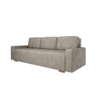 SCHLAFSOFA Celeste 3-Sitzer 3 kissen gratis, Hellgrau - Hellgrau, Holz (225/80/94cm) - Panda Möbel