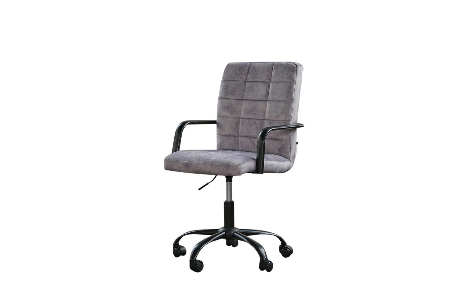 BÜROSTUHL MERLE Silber Velvet - Silberfarben, Textil (52/86/52cm) - KAWOLA