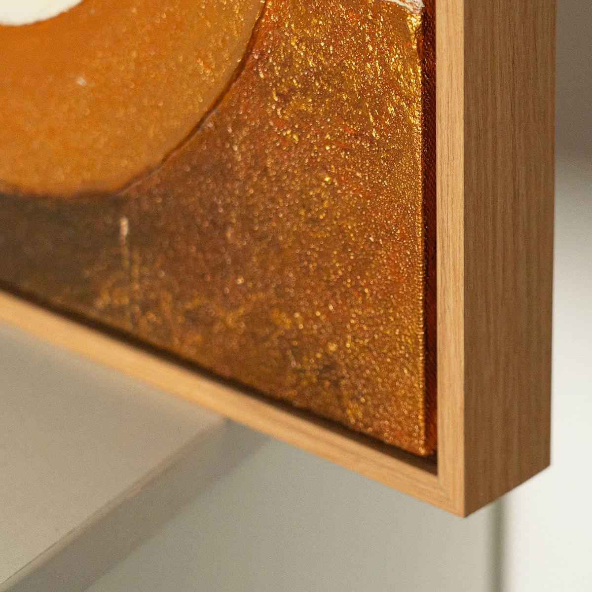GEMÄLDE Im Rhythmus der Natur Schattenfugenrahmen Eichefarben 11-teilig - Eichefarben, Holz (200/90cm) - YS-art gallery