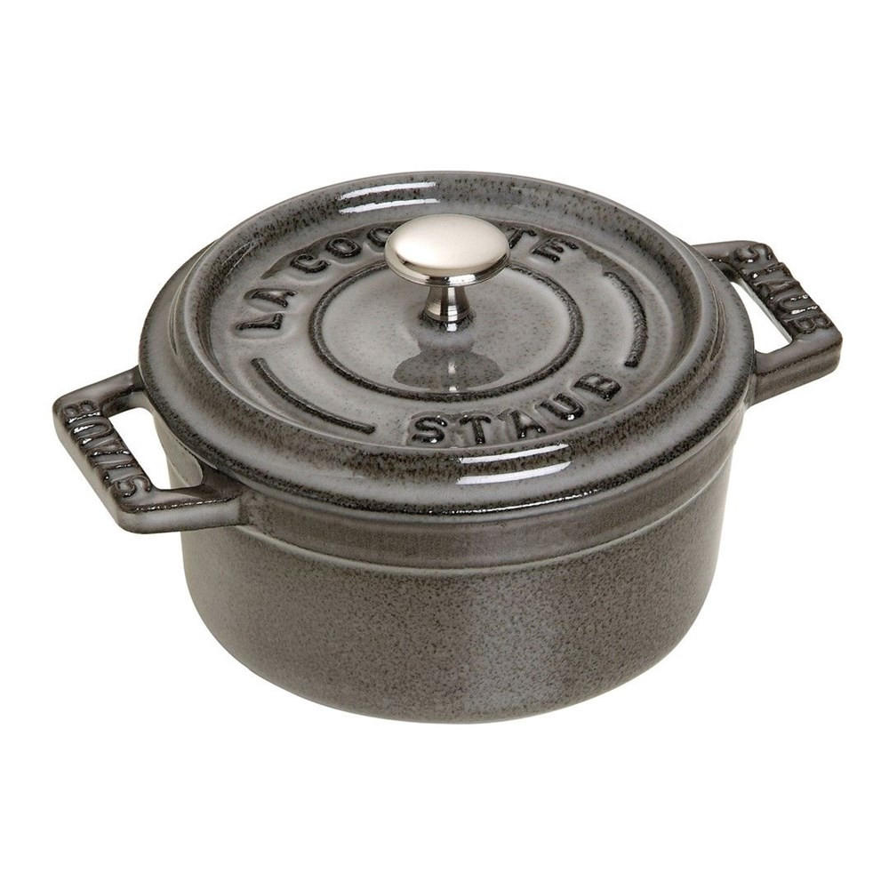TOPF Graphit 13/9.9/7 cm NPC405001060 - Graphitfarben, Metall (10cm) - Staub