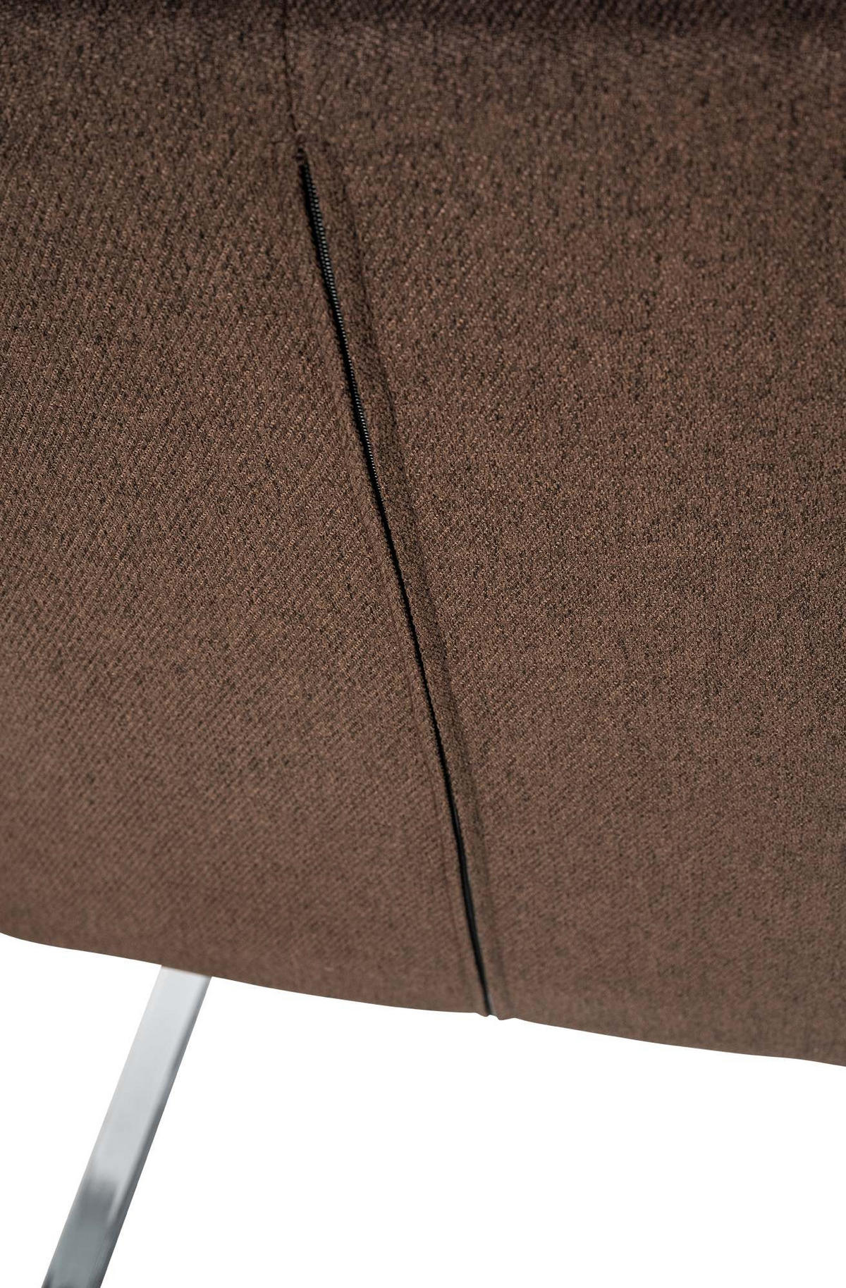 STUHL Pukki Stoff braun - Braun, Metall (57/87/58cm) - TPFLiving