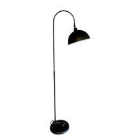 STEHLAMPE Gorkiede E27, verstellbarer Lampenschirm aus Metall - Schwarz, Metall (37/37/170cm) - Bamyum