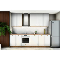 KÜCHENZEILE Sorento Weiß & Sonoma Eiche – 280 cm – KÜ-SORENTO5-001 - Weiß, Holzwerkstoff (280/247/52cm) - ROYAL24_MARKT