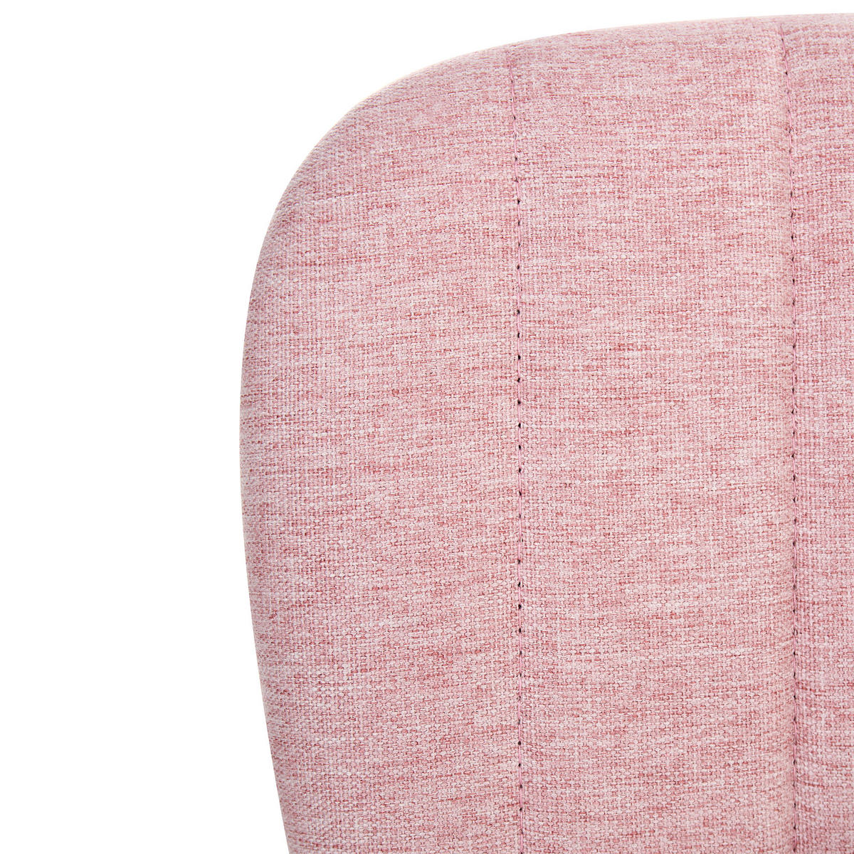 SCHREIBTISCHSTUHL Stoff Rosa Bubbly - Pink/Weiß, Textil/Metall (52/78/52cm) - Beliani