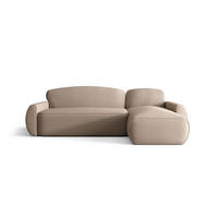 ECKSOFA mit Schlaffunktion LUCAS Curio 15 Rechts - Beige, Textil (240/145cm) - Bedante