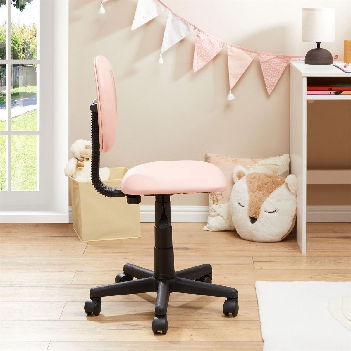 KINDERDREHSTUHL UNICORN - Rosa, Textil (40/80/40cm) - CARO-Möbel