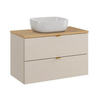 WASCHTISCH 80.6cm Azel Kaschmir - Beige, Holzwerkstoff (80.6/52/46cm) - Petits-meubles