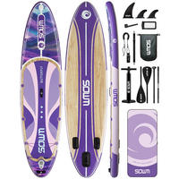 STAND UP PADDLE BOARD Lila - Lila, Kunststoff (335/85cm) - Kaket