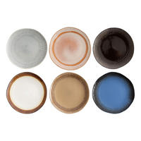 SPEISETELLER Earth ø 27 cm - 6 stuks - Multicolor, Keramik (27cm) - Studio Tavola