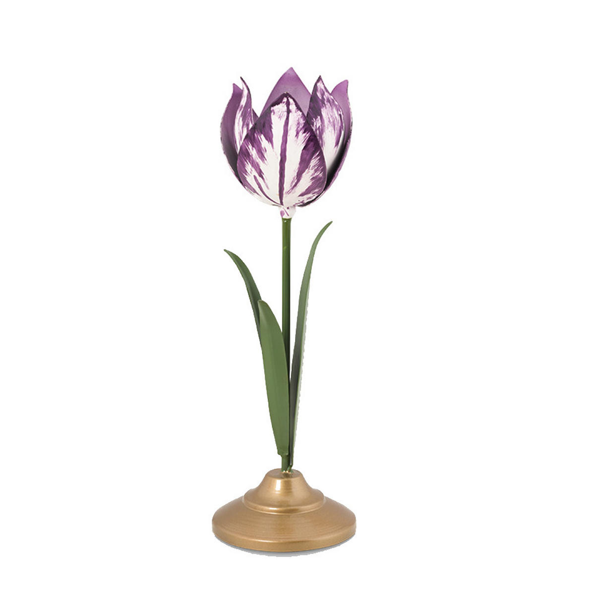 KERZENHALTER 2er-Set Tulpe s metal lilac - Flieder, Metall (7.5/21/7.5cm) - Pip Studio