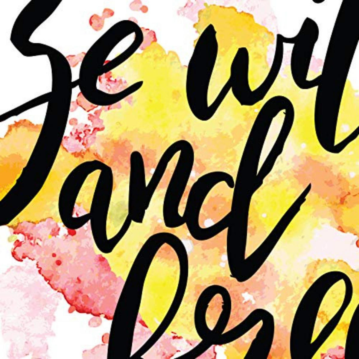 POSTER Set mit 4 glücklich und bunt ‚Brave‘ A3 Schwarzer Rahmen - Schwarz, Papier (29.7/3cm) - Nacnic